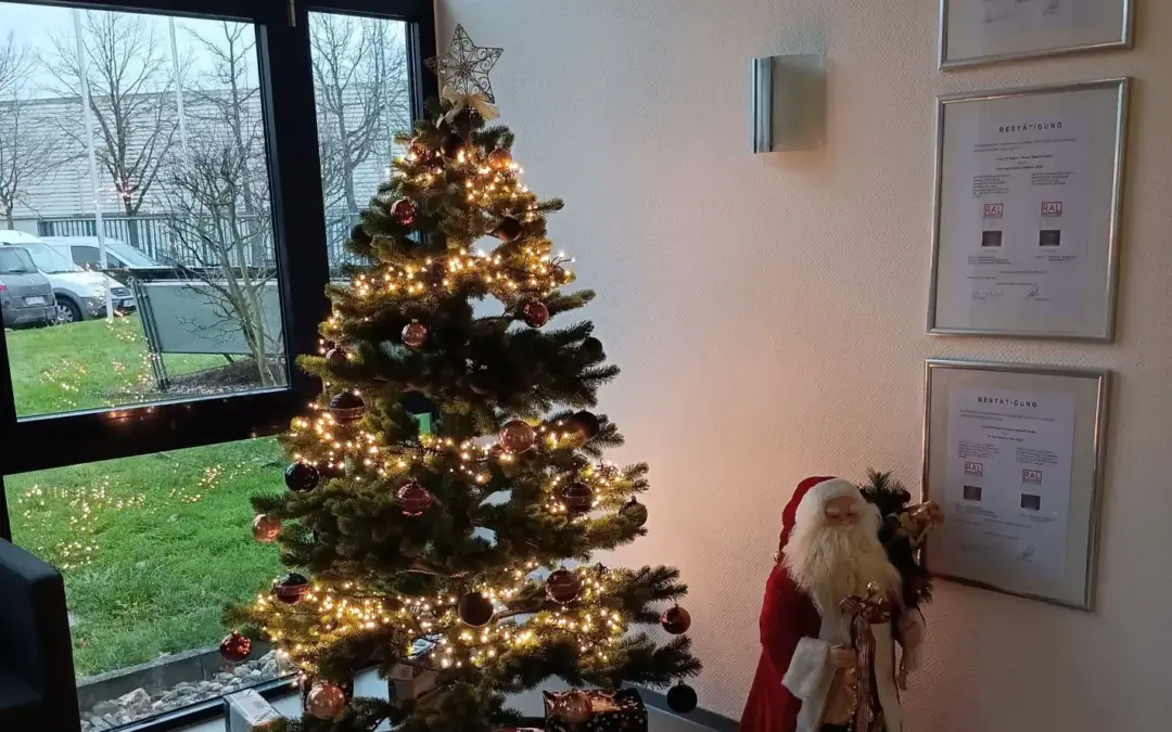 Weihnachtliche Stimmung im STN Sogetrel Headquarter in Essen.